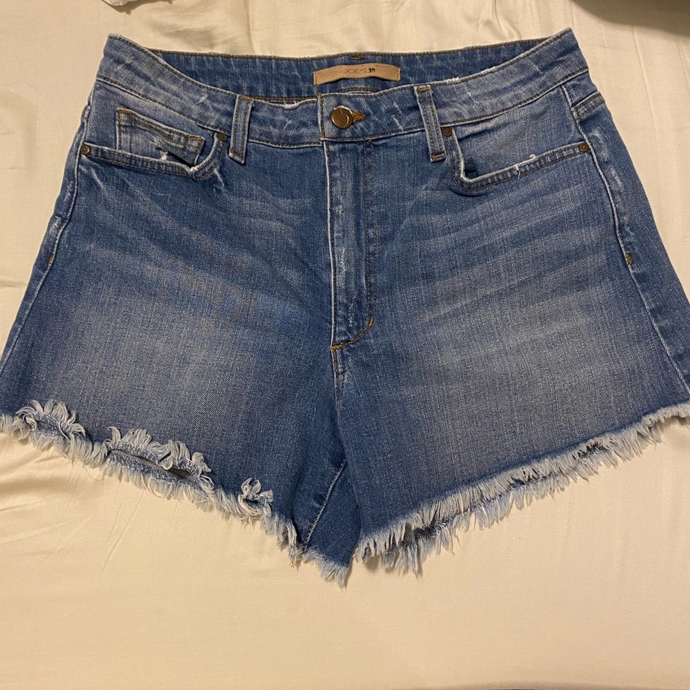 Joe's Jeans Distressed Frayed Hem Denim Shorts